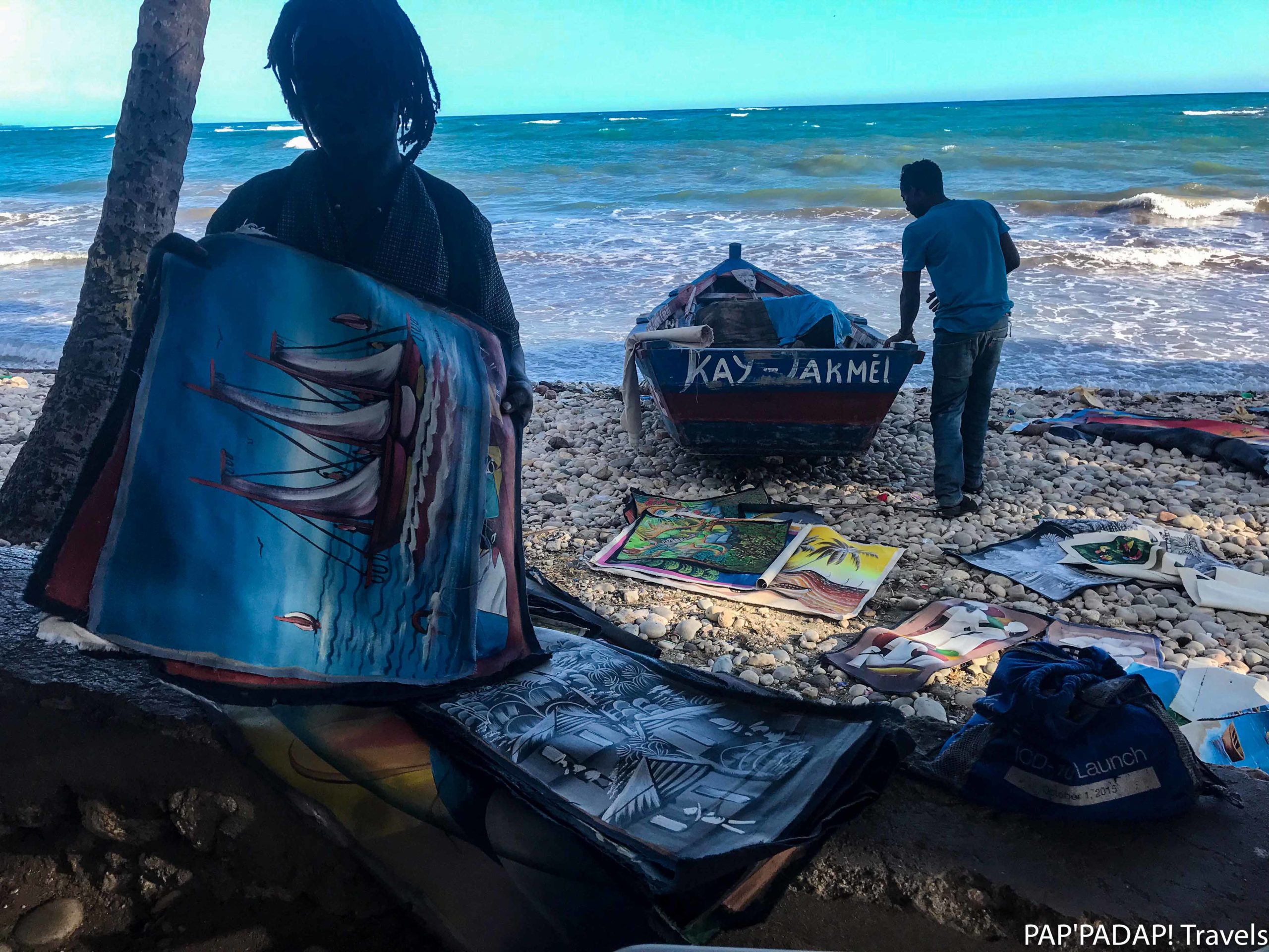 Vendeurs de tableau - Plage Raymond les bains - Sud Est - Haiti